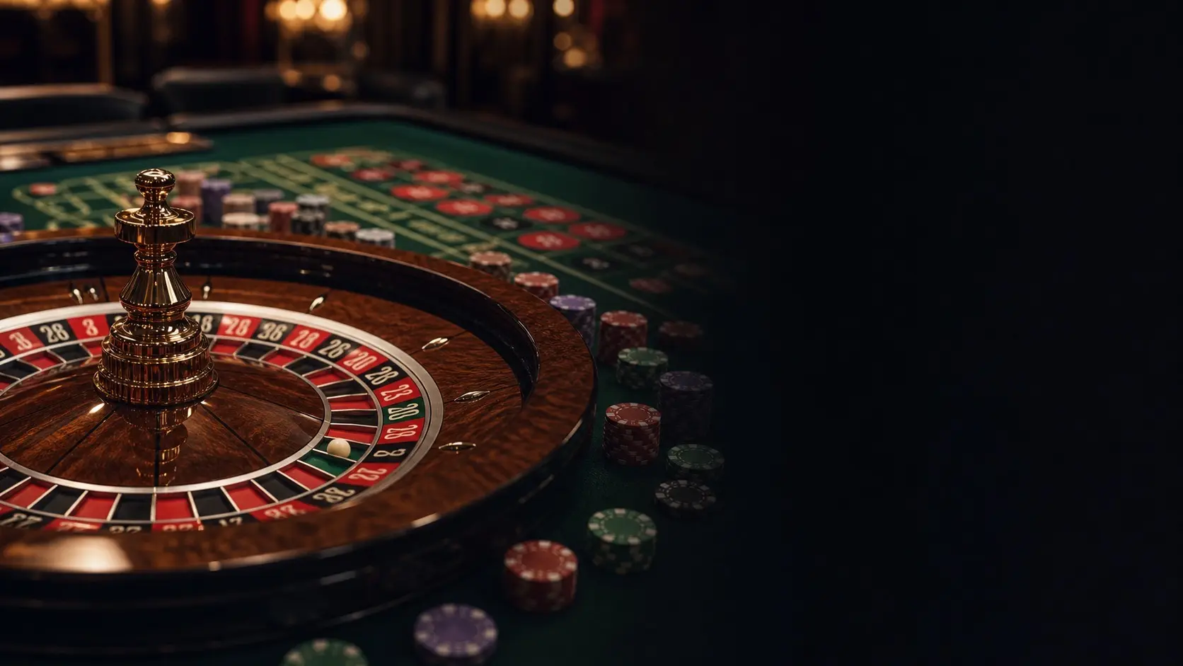 Realistic roulette table scene for UK online roulette comparison
