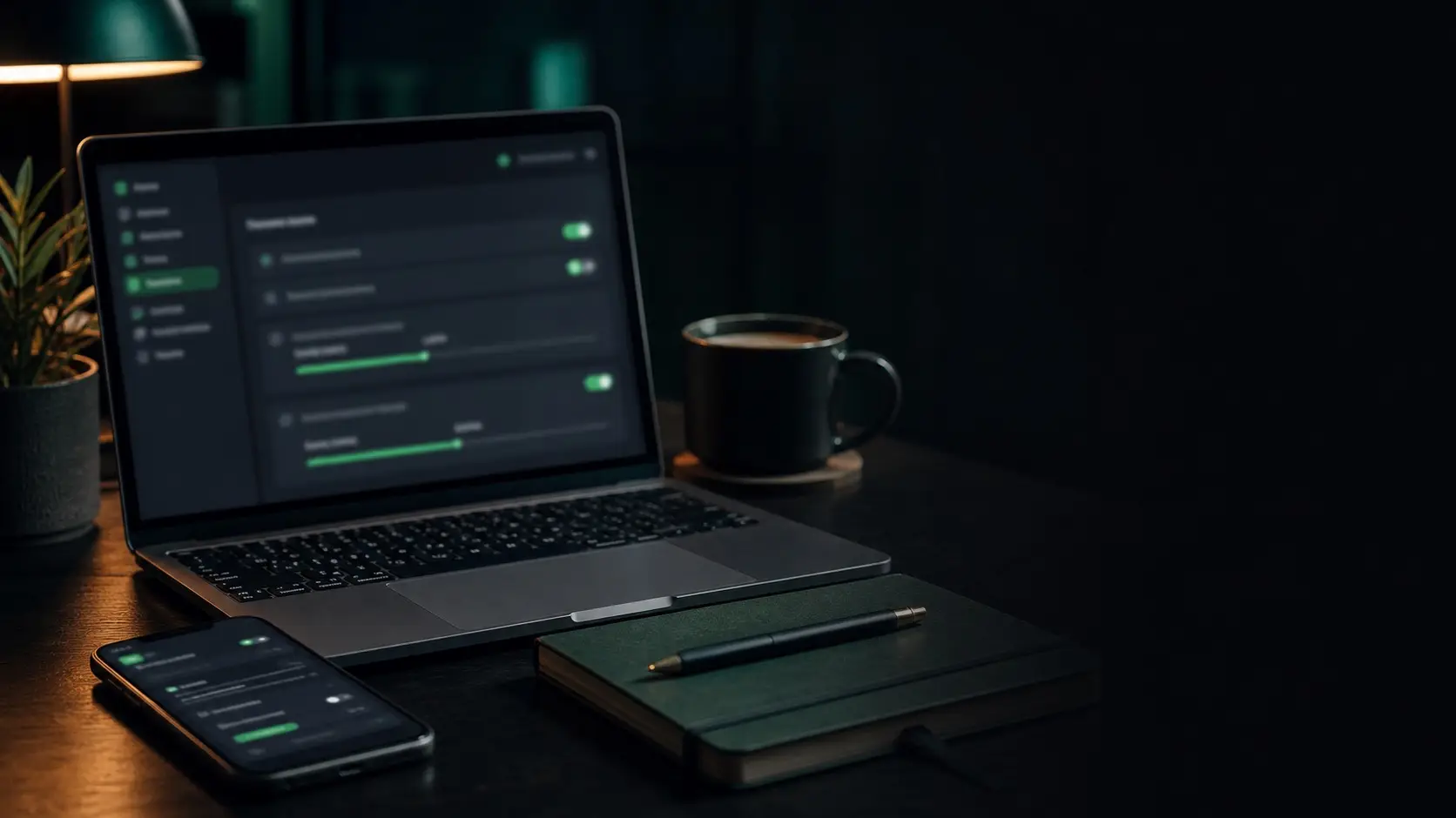 Responsible gambling safety dashboard on a laptop